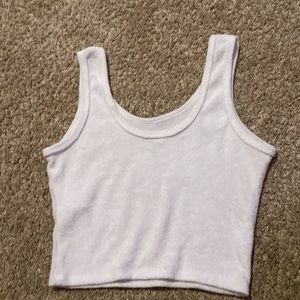 White tank top. Brand: Hollister. Size: S.  Color: White